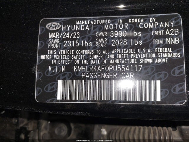 2023 Hyundai Elantra N Line მანქანა იყიდება აუქციონზე, vin: KMHLR4AF0PU554117, აუქციონის ნომერი: 44590410