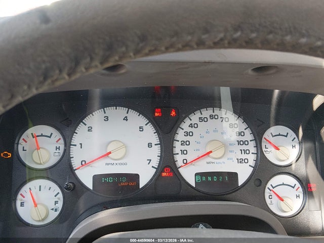 2003 Dodge Ram 1500 Slt/laramie/st მანქანა იყიდება აუქციონზე, vin: 1D7HU18D63S264584, აუქციონის ნომერი: 44590604