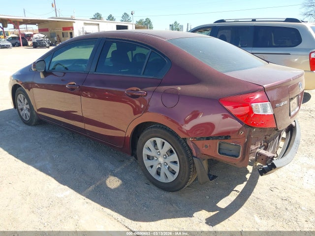44590683 :رقم المزاد ، JHMFB2F52CS001192 vin ، 2012 Honda Civic Lx مزاد بيع