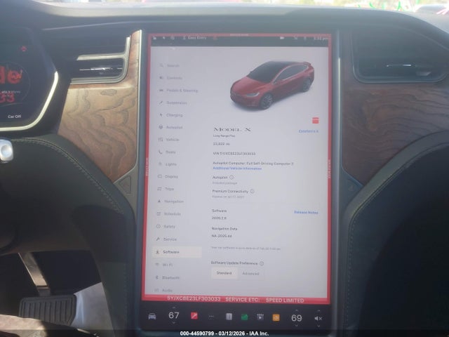 Aukcja sprzedaży 2020 Tesla Model X, vin: 5YJXCBE23LF303033, numer aukcji: 44590799