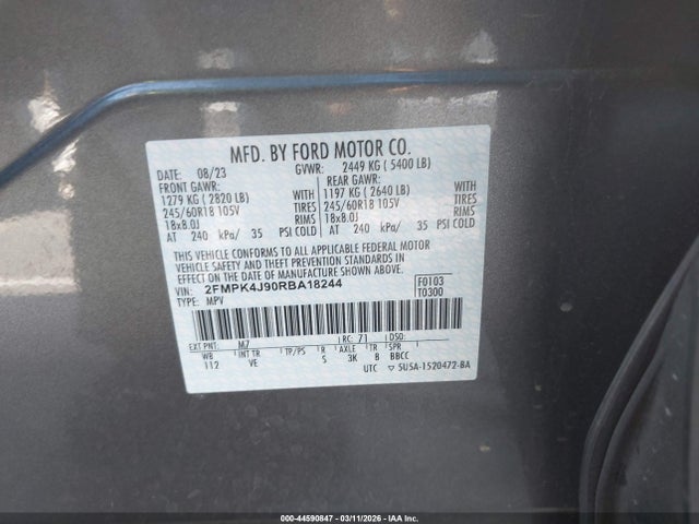 2024 FORD EDGE 2FMPK4J90RBA18244 Photo 8