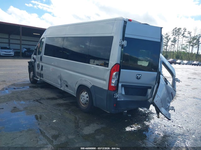 2015 Ram Promaster 2500 Window Van High Roof მანქანა იყიდება აუქციონზე, vin: 3C6TRVPG3FE512734, აუქციონის ნომერი: 44590990