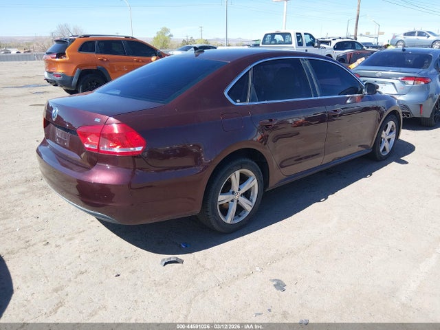 44591036 :رقم المزاد ، 1VWBP7A30CC104901 vin ، 2012 Volkswagen Passat 2.5l Se مزاد بيع