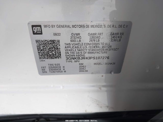 Chevrolet Blazer Awd 3lt 2023 3GNKBJR43PS107276 Image 9
