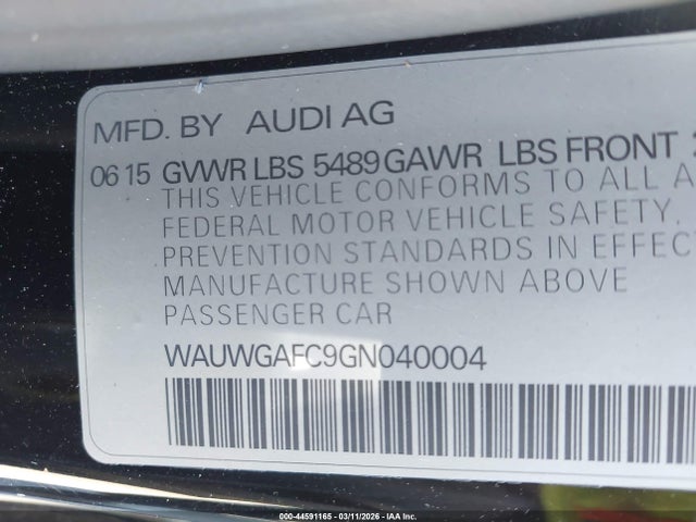 2016 AUDI A7 WAUWGAFC9GN040004 Photo 8