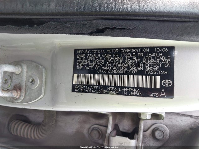 2006 SCION XA JTKKT624065012107 Photo 8