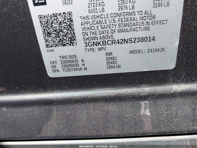 Chevrolet Blazer Fwd 2lt 2022 3GNKBCR42NS238014 Image 9
