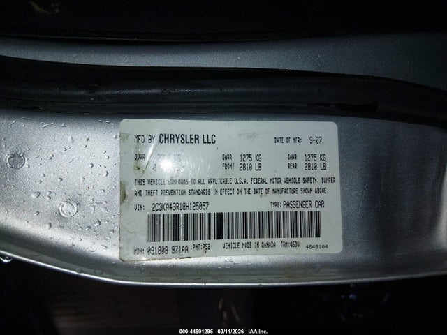 2008 CHRYSLER 300 2C3KA43R18H125057 Photo 8