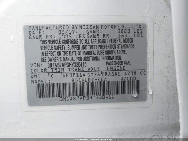 2017 NISSAN SENTRA 3N1AB7AP3HY330416 Photo 8