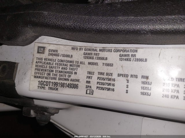 2009 CHEVROLET COLORADO 1GCDT199198149306 Photo 8