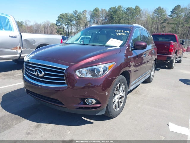 44591538 :رقم المزاد ، 5N1AL0MM9DC343530 vin ، 2013 Infiniti Jx35 مزاد بيع