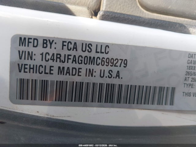 Jeep Grand Cherokee Laredo E 4x4 2021 1C4RJFAG0MC699279 Image 9