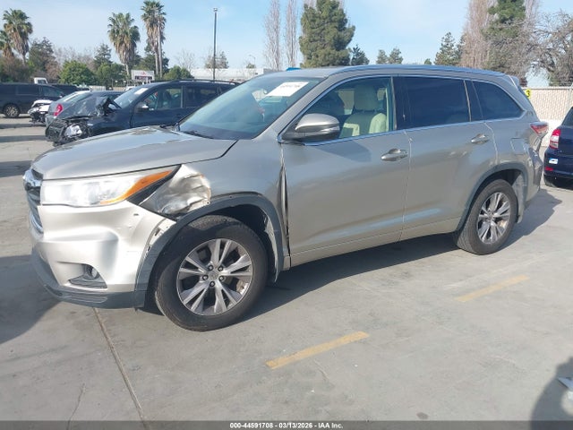 Toyota Highlander Xle V6 2014 5TDJKRFH9ES012801 Image 2
