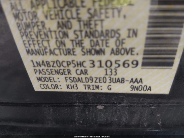 2017 NISSAN LEAF 1N4BZ0CP5HC310569 Photo 8