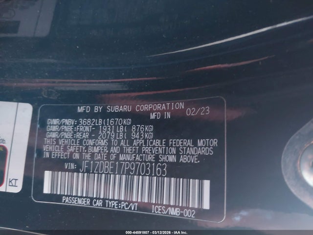 2023 SUBARU BRZ JF1ZDBE17P9703163 Photo 8