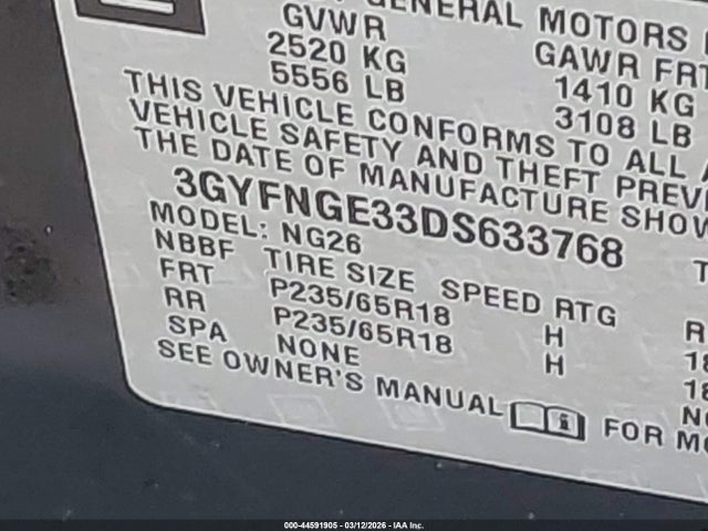 2013 CADILLAC SRX 3GYFNGE33DS633768 Photo 8