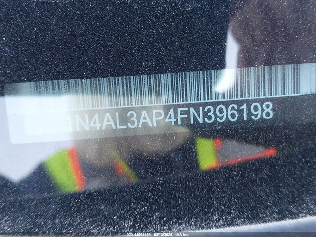 1N4AL3AP4FN396198 Nissan Altima 2.5 Sl