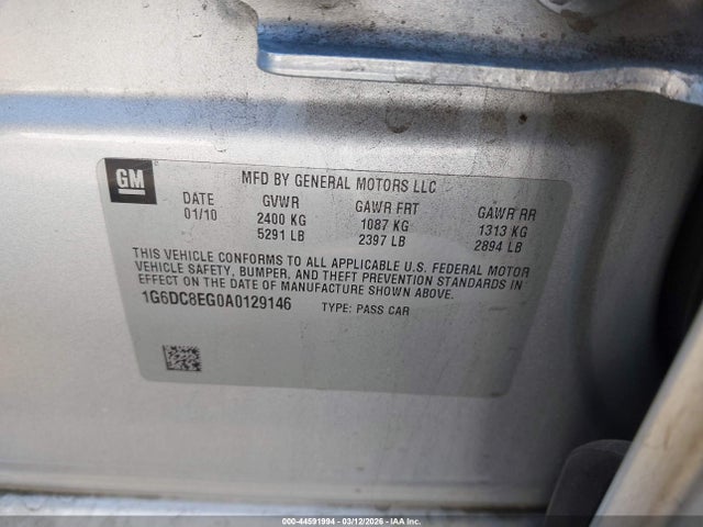 2010 CADILLAC CTS 1G6DC8EG0A0129146 Photo 8