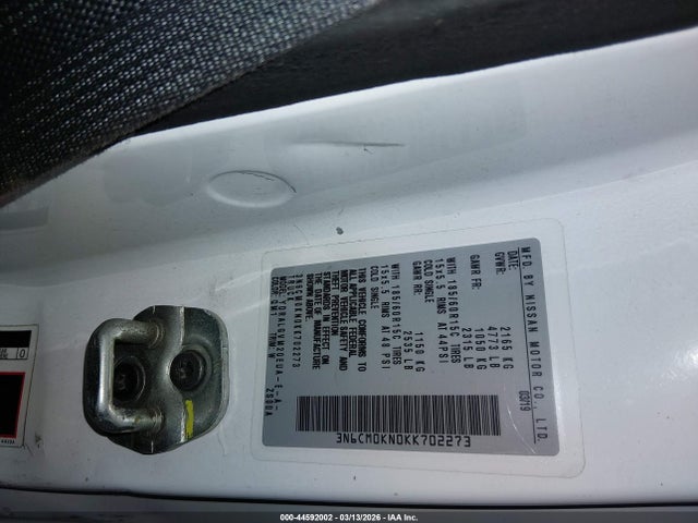Nissan NV200 SV 2019 3N6CM0KN0KK702273 Image 9