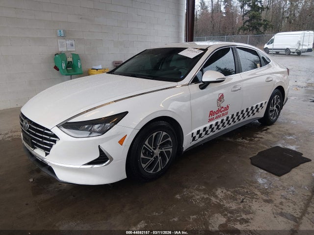 KMHL24JJXNA045742 Hyundai Sonata Hybrid Blue