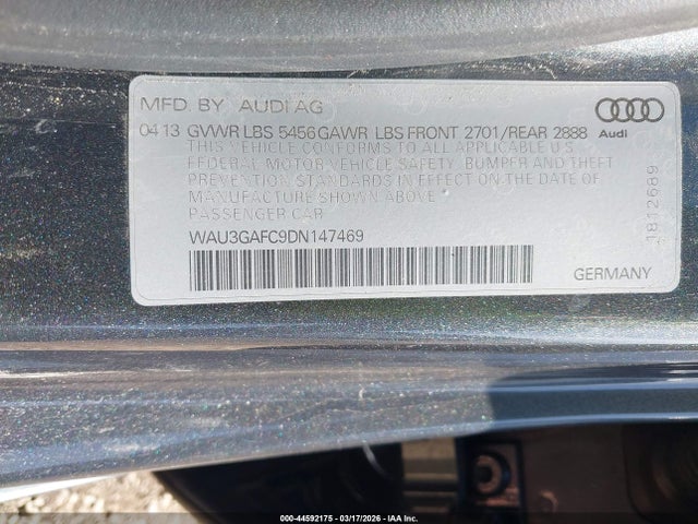 2013 AUDI A7 WAU3GAFC9DN147469 Photo 8