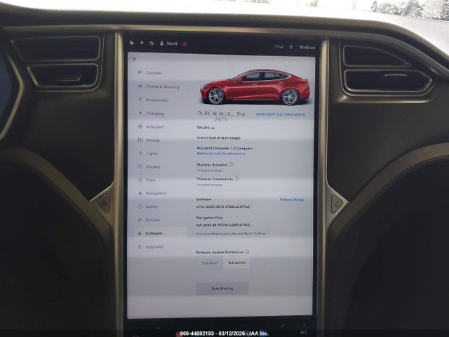 2014 TESLA MODEL S 5YJSA1H14EFP65486 Photo 6