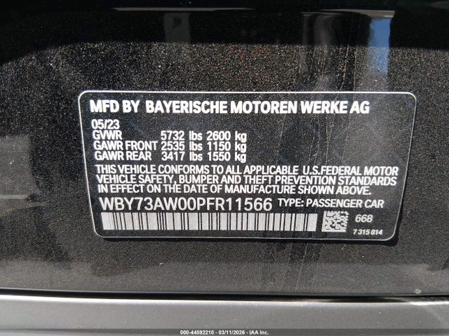BMW I4 Edrive40 2023 WBY73AW00PFR11566 Image 9
