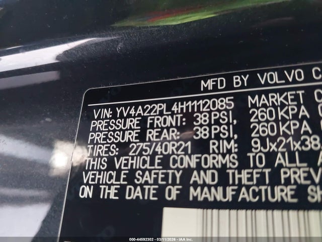 2017 VOLVO XC90 YV4A22PL4H1112085 Photo 8