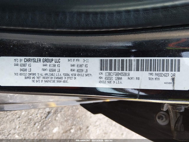 2011 CHRYSLER 200 1C3BC1FG8BN552818 Photo 8