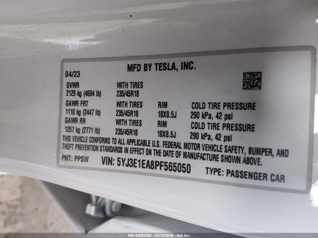 2023 TESLA MODEL 3 5YJ3E1EA8PF565050 Photo 8