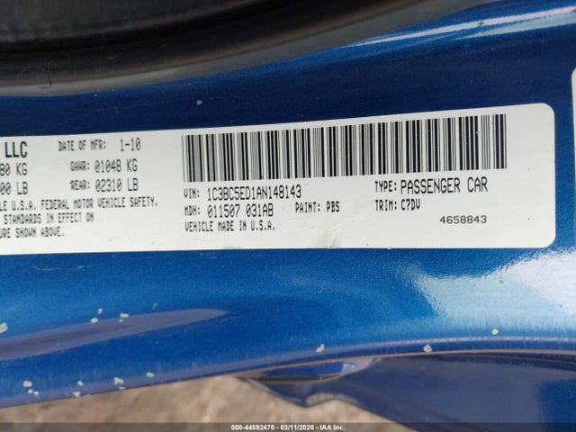 2010 CHRYSLER SEBRING 1C3BC5ED1AN148143 Photo 8