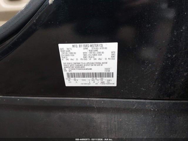 1FM5K7F89GGA45246 Ford Explorer Limited
