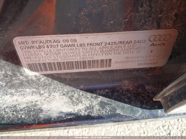 2010 AUDI A4 WAUAFAFL6AN019972 Photo 8