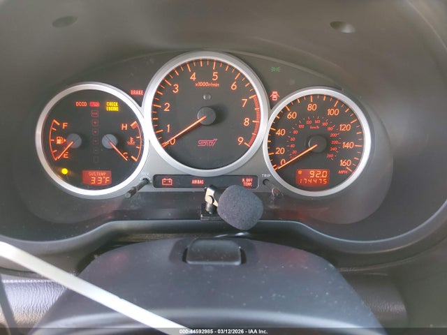 44592985 :رقم المزاد ، JF1GD70694L515122 vin ، 2004 Subaru Impreza Wrx Sti مزاد بيع