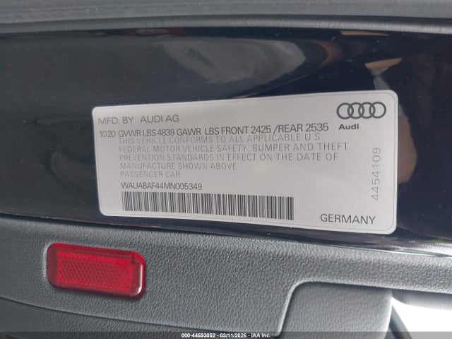 2021 AUDI A4 WAUABAF44MN005349 Photo 8