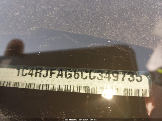Aukcja sprzedaży 2012 Jeep Grand Cherokee Laredo, vin: 1C4RJFAG6CC349735, numer aukcji: 44593112
