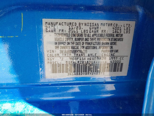Nissan Sentra Sr Xtronic Cvt 2024 3N1AB8DV8RY248375 Image 9