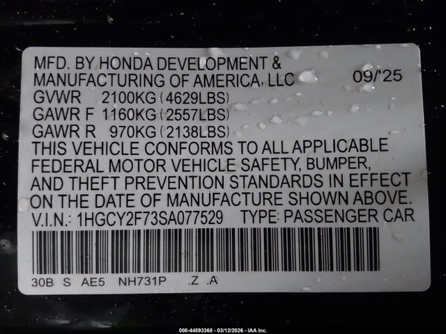 Продаж на аукціоні авто 2025 Honda Accord Hybrid Sport-l, vin: 1HGCY2F73SA077529, номер лоту: 44593368
