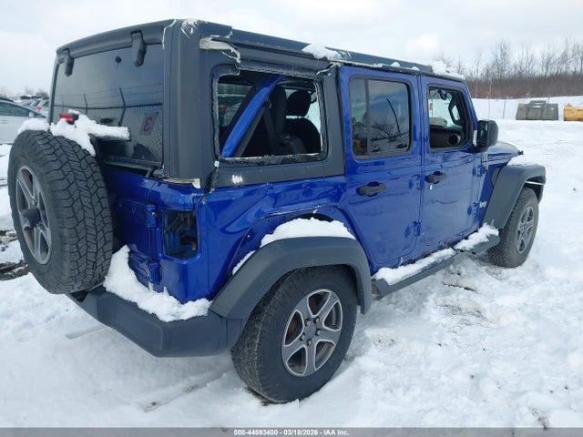 44593400 :رقم المزاد ، 1C4HJXDG5JW225299 vin ، 2018 Jeep Wrangler Unlimited Sport S 4x4 مزاد بيع