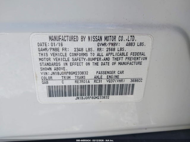 JN1BJ0RP8GM233832 Infiniti QX50