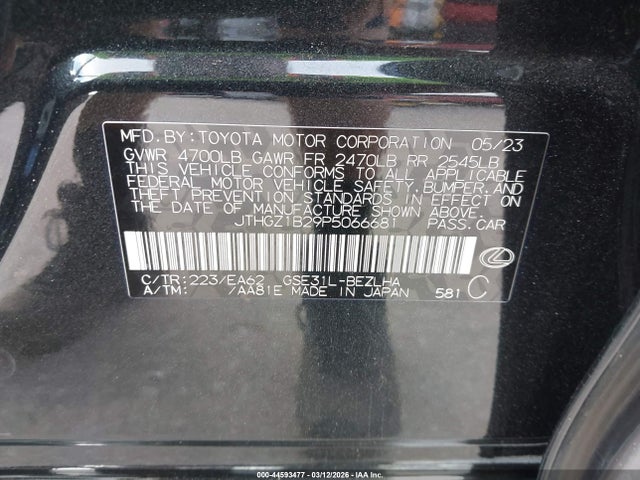 2023 LEXUS IS 350 JTHGZ1B29P5066681 Photo 8