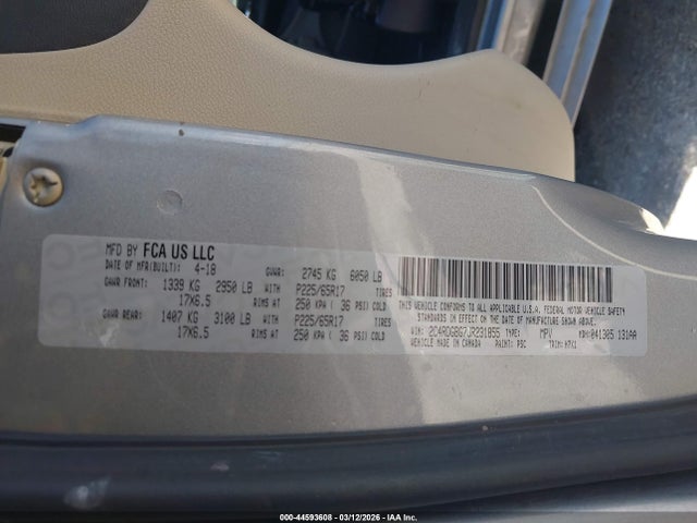 2C4RDGBG7JR231855 Dodge Grand Caravan Se