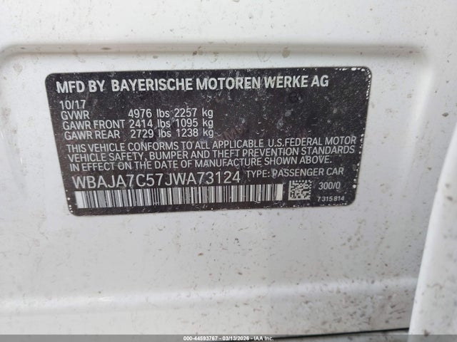 2018 BMW 530I WBAJA7C57JWA73124 Photo 8