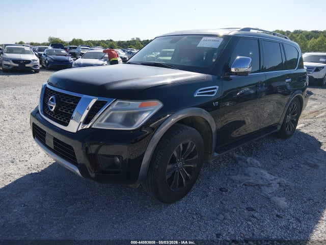 44593808 :رقم المزاد ، JN8AY2NE7H9706567 vin ، 2017 Nissan Armada Platinum مزاد بيع