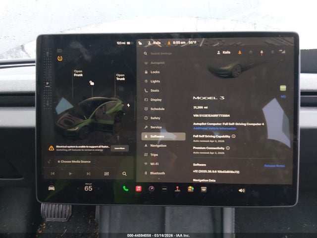 Продажа на аукционе авто 2024 Tesla Model 3 Long Range Dual Motor All-wheel Drive/rear-wheel Drive, vin: 5YJ3E1EA8RF773884, номер лота: 44594058