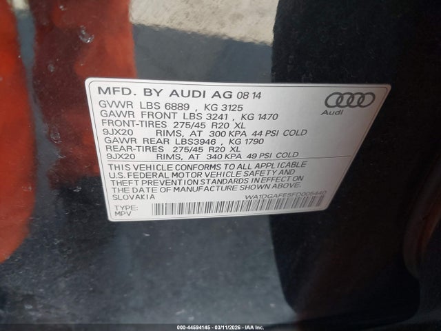 2015 AUDI Q7 WA1DGAFE5FD005440 Photo 8