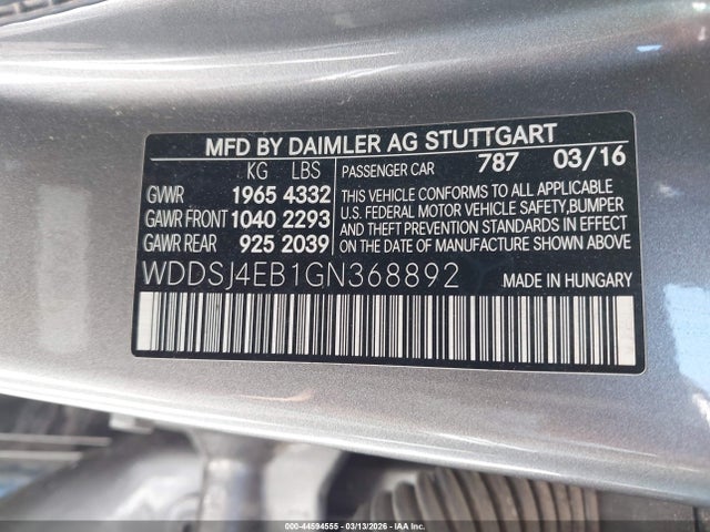 2016 MERCEDES-BENZ CLA 250 WDDSJ4EB1GN368892 Photo 8