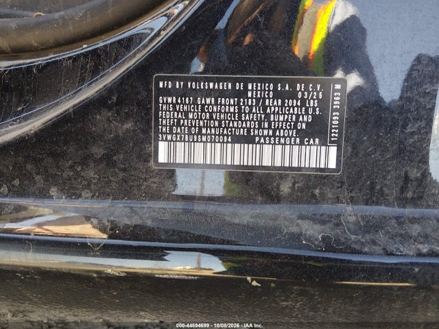 Aukcja sprzedaży 2025 Volkswagen Jetta 1.5t Sel, vin: 3VWGX7BU9SM070094, numer aukcji: 44594699
