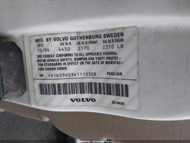 1997 VOLVO 960 yv1ks9603v1110308 Photo 8