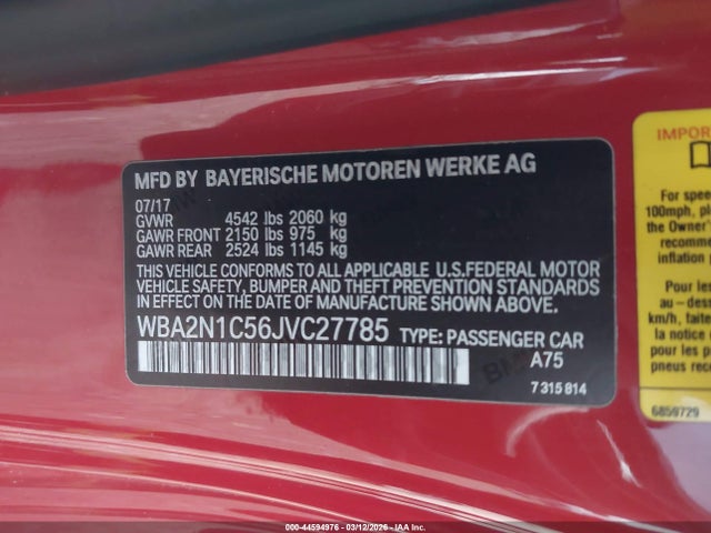 2018 BMW M240I WBA2N1C56JVC27785 Photo 8